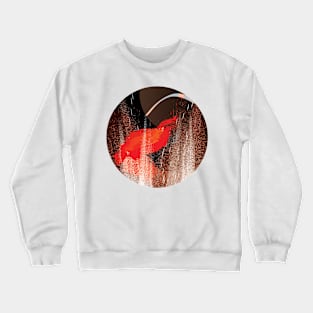 Tear in My Heart - Glitch Digital Abstract Art Confetti and Flames Crewneck Sweatshirt